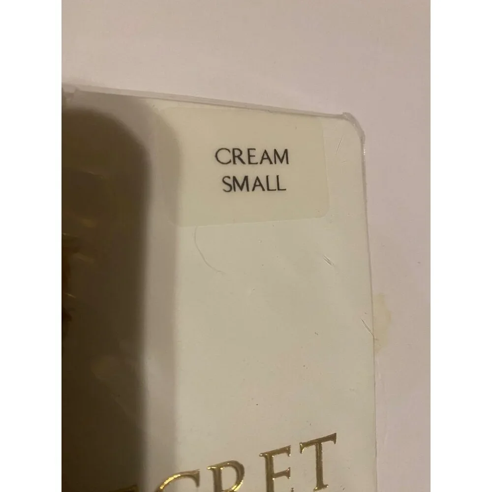 Victoria's Secret Sheer Seduction Stay Ups Cream Small Signature Gold Collection